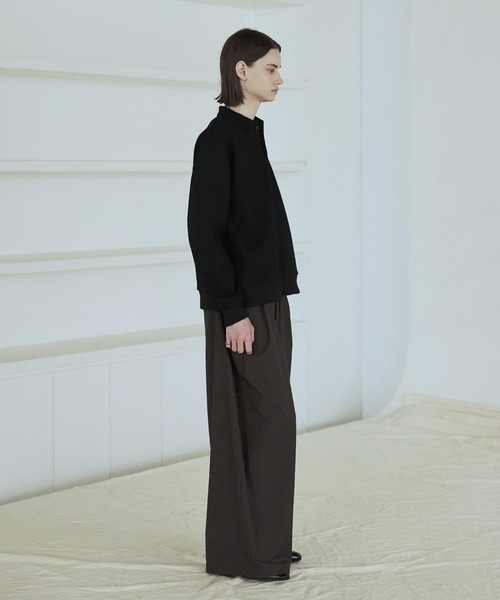 ASTRONOMY（アストロノミー）の「リラクシングショート丈ポロスウェット（スウェット・メンズ・ネイビー/ブラウン/グレー/ブラック・S/M/L/XL）」の17枚目の写真