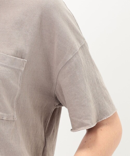 JAMES PERSE(ジェームスパース)の「クロップドリラックスフィットポケットTシャツ WRBJ3168(Tシャツ/カットソー・レディース・ブラック/ベージュ・1)」の9枚目の写真
