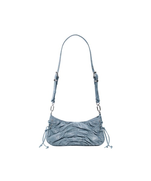 Desigual（デシグアル）の「Gathered denim moon shoulder bag 