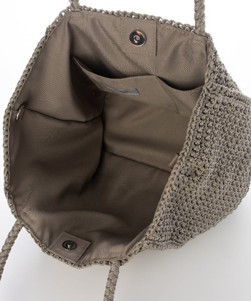 cache cache(カシュ カシュ)の「カシュカシュ cachecache / ベーシッククロッシェトート カゴバッグ(トートバッグ・レディース・グレー/ブルー/ブラック・FREE)」の20枚目の写真