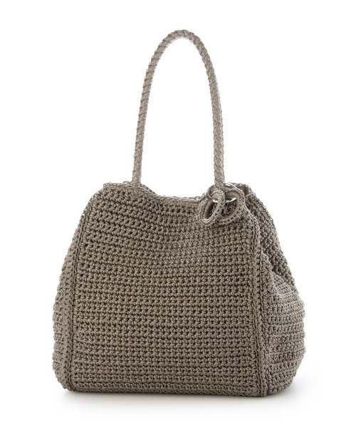 cache cache(カシュ カシュ)の「カシュカシュ cachecache / ベーシッククロッシェトート カゴバッグ(トートバッグ・レディース・グレー/ブルー/ブラック・FREE)」の18枚目の写真