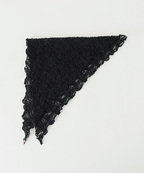 IENA（イエナ）の「Flowerストレッチレース スカーフ（バンダナ/スカーフ・レディース・ホワイト/ブラック・FREE）」の21枚目の写真