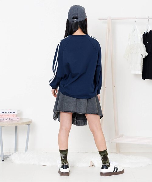 algy（アルジー）の「レースナンバリングBIGロンT（Tシャツ/カットソー・キッズ・ピンク/ネイビー/ブラック・160/150/140/130）」の14枚目の写真