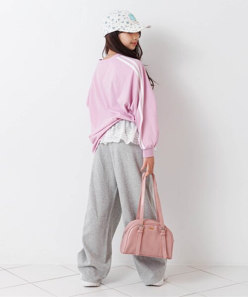 algy（アルジー）の「レースナンバリングBIGロンT（Tシャツ/カットソー・キッズ・ピンク/ネイビー/ブラック・160/150/140/130）」の12枚目の写真