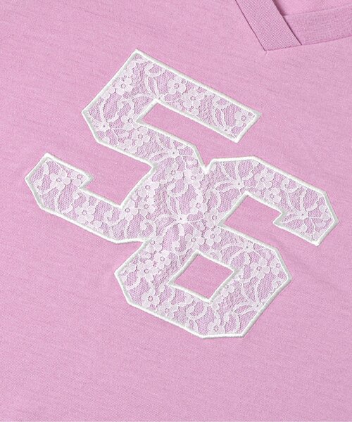 algy（アルジー）の「レースナンバリングBIGロンT（Tシャツ/カットソー・キッズ・ピンク/ネイビー/ブラック・160/150/140/130）」の6枚目の写真