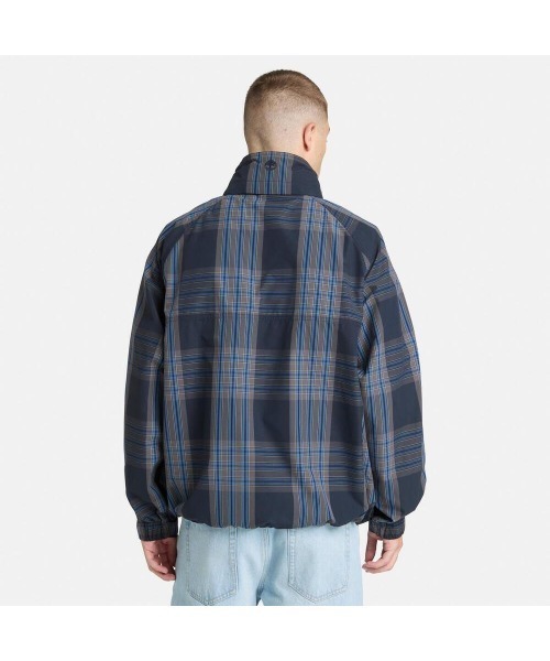 Timberland(ティンバーランド)の「DWR ヤーンダイ プレイド アノラック ユニセックス(パーカー・メンズ・ダークブルー・LARGE/MEDIUM/SMALL/X-LARGE)」の5枚目の写真