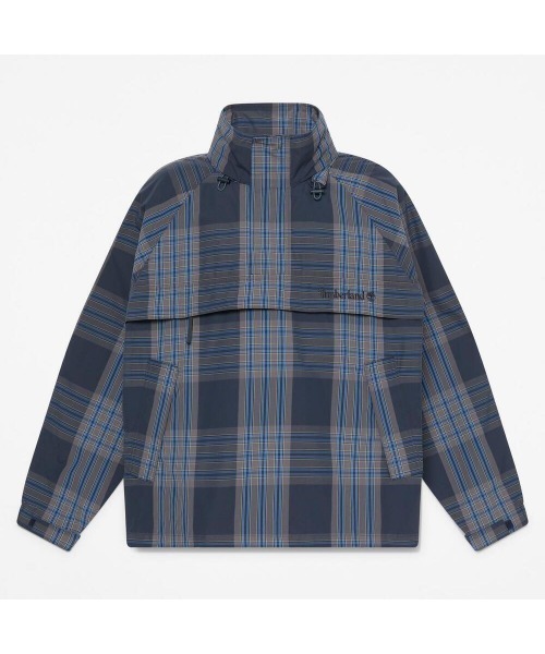 Timberland(ティンバーランド)の「DWR ヤーンダイ プレイド アノラック ユニセックス(パーカー・メンズ・ダークブルー・LARGE/MEDIUM/SMALL/X-LARGE/XX-LARGE)」の5枚目の写真