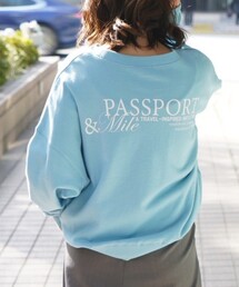 abahouse mavie（アバハウスマヴィ）の「【裏毛】ロゴスウェット/長袖/トレーナー/バックプリント/春カラー（スウェット）」