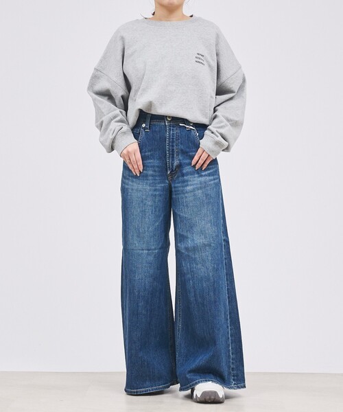 abahouse mavie（アバハウスマヴィ）の「【裏毛】ロゴスウェット/長袖/トレーナー/バックプリント/春カラー（スウェット・レディース・サックスブルー/チャコールグレー/グレー/ピンク・フリー）」の7枚目の写真