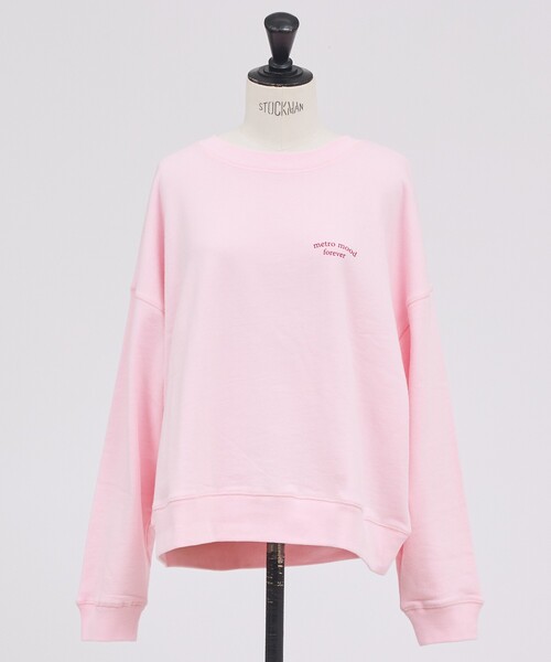 abahouse mavie（アバハウスマヴィ）の「【裏毛】ロゴスウェット/長袖/トレーナー/バックプリント/春カラー（スウェット・レディース・サックスブルー/チャコールグレー/グレー/ピンク・フリー）」の21枚目の写真