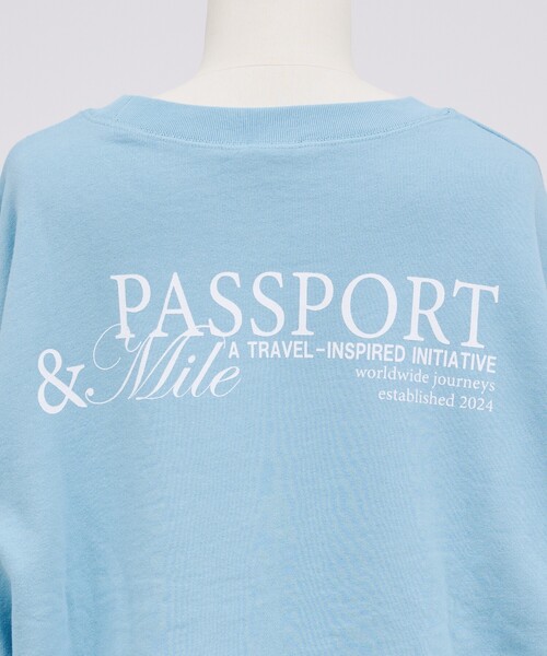 abahouse mavie（アバハウスマヴィ）の「【裏毛】ロゴスウェット/長袖/トレーナー/バックプリント/春カラー（スウェット・レディース・サックスブルー/チャコールグレー/グレー/ピンク・フリー）」の16枚目の写真