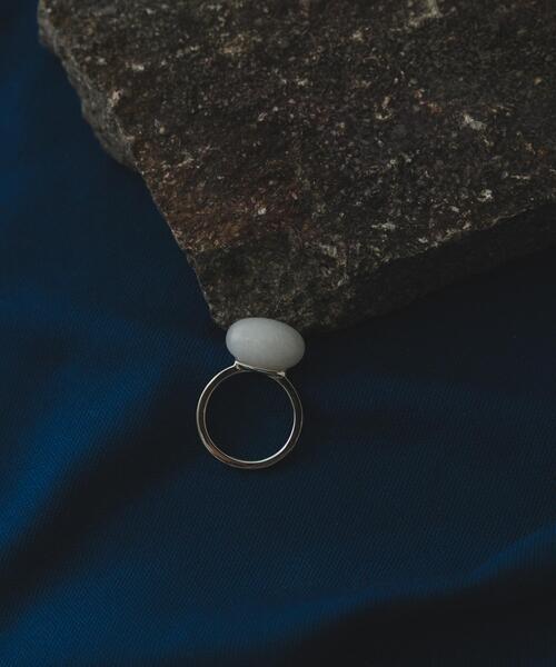 SMELLY(スメリー)の「SMELLY so’ oval white jade ring(リング・レディース・シルバー系その他・11)」の7枚目の写真