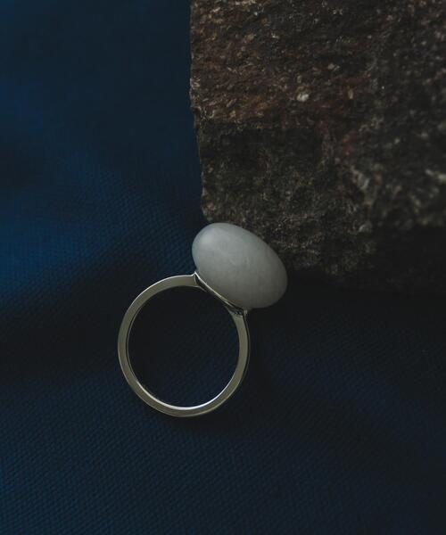 SMELLY(スメリー)の「SMELLY so’ oval white jade ring(リング・レディース・シルバー系その他・11)」の8枚目の写真