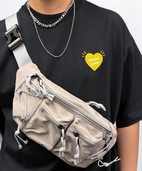 L'atelier(ラトリエ)の「ボディバッグ ワンショルダー ウェストバッグ 軽量(ボディバッグ/ウエストポーチ・メンズ・ブラック系1/ブラック系2/ブラック系4/グレー系1/シルバー系3/ブラック系3・FREE)」の20枚目の写真