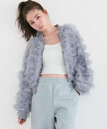 Tiny EDEN（タイニーエデン）の「チュールフリルブルゾン（ブルゾン）」