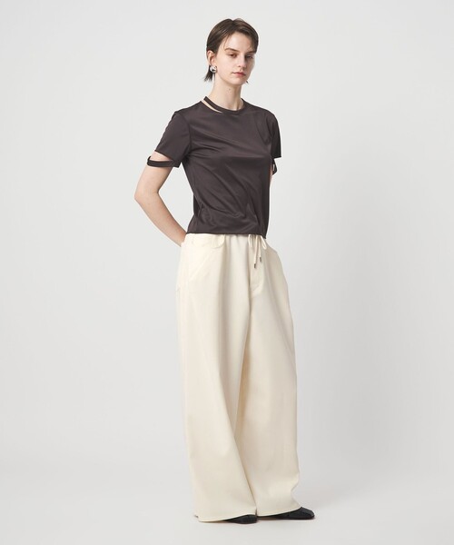 ASTRAET（アストラット）の「＜ASTRAET＞ポケット/ダーツ イージーワイドパンツ（その他パンツ・レディース・ダークグレー/オフホワイト・00/1/0）」の4枚目の写真