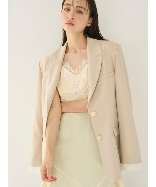 SNIDEL(スナイデル)の「レーストリムサテンキャミTOP(キャミソール・レディース・イエロー/アイボリー/その他・F)」の19枚目の写真