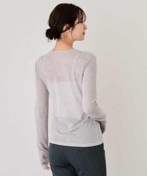 Jayro(ジャイロ)の「ヘンリーネックプルオーバー(Tシャツ/カットソー・レディース・ブラック/ホワイト系その他・M)」の13枚目の写真