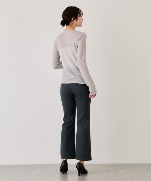 Jayro(ジャイロ)の「ヘンリーネックプルオーバー(Tシャツ/カットソー・レディース・ブラック/ホワイト系その他・M)」の16枚目の写真