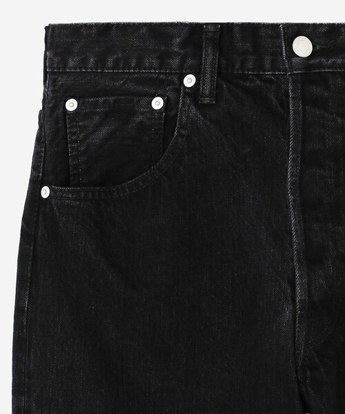 SCYE BASICS(サイベーシックス)の「SCYE BASICS | セルビッチ ワイドデニム Black WOMEN(デニムパンツ・レディース・ブラック・27)」の2枚目の写真