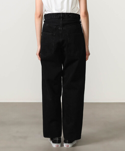 SCYE BASICS(サイベーシックス)の「SCYE BASICS | セルビッチ ワイドデニム Black WOMEN(デニムパンツ・レディース・ブラック・27)」の8枚目の写真