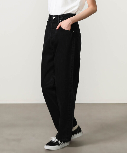 SCYE BASICS(サイベーシックス)の「SCYE BASICS | セルビッチ ワイドデニム Black WOMEN(デニムパンツ・レディース・ブラック・27)」の9枚目の写真