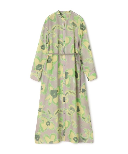 BALLSEY(ボールジィ)の「リリアンプリント ロングシャツワンピース(シャツワンピース・レディース・ピンク系その他/グリーン系その他・36)」の2枚目の写真