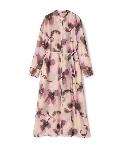 BALLSEY(ボールジィ)の「リリアンプリント ロングシャツワンピース(シャツワンピース・レディース・ピンク系その他/グリーン系その他・36)」の1枚目の写真
