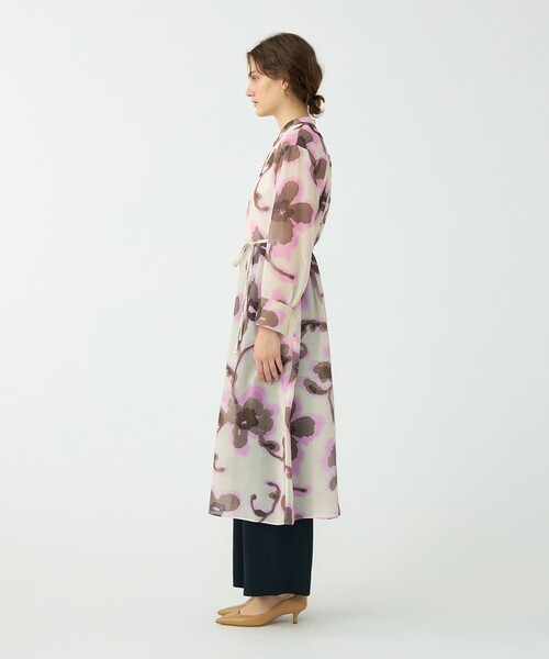 BALLSEY(ボールジィ)の「リリアンプリント ロングシャツワンピース(シャツワンピース・レディース・ピンク系その他/グリーン系その他・36)」の4枚目の写真
