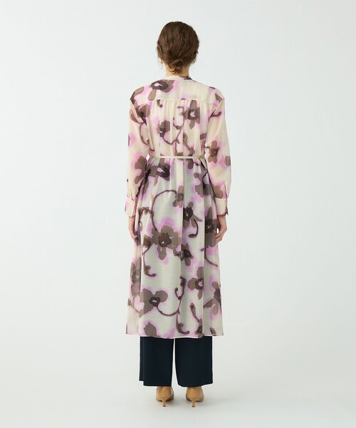 BALLSEY(ボールジィ)の「リリアンプリント ロングシャツワンピース(シャツワンピース・レディース・ピンク系その他/グリーン系その他・36)」の5枚目の写真
