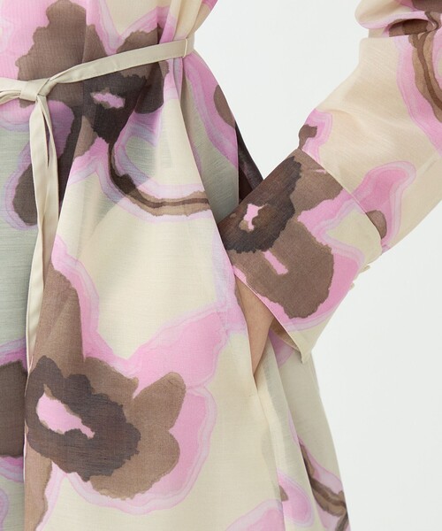 BALLSEY(ボールジィ)の「リリアンプリント ロングシャツワンピース(シャツワンピース・レディース・ピンク系その他/グリーン系その他・36)」の8枚目の写真
