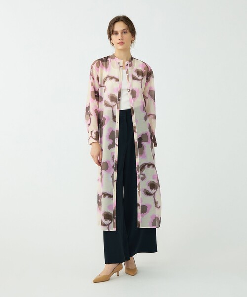 BALLSEY(ボールジィ)の「リリアンプリント ロングシャツワンピース(シャツワンピース・レディース・ピンク系その他/グリーン系その他・36)」の10枚目の写真