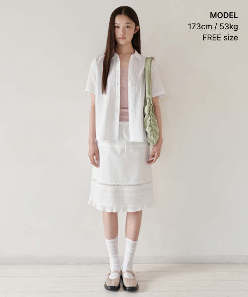 MUSINSA STANDARD WOMAN（ムシンサスタンダードウーマン）の「ウィメンズブライトシャーリングショルダーバッグ[セージ]（ショルダーバッグ・レディース・その他・FREE）」の14枚目の写真