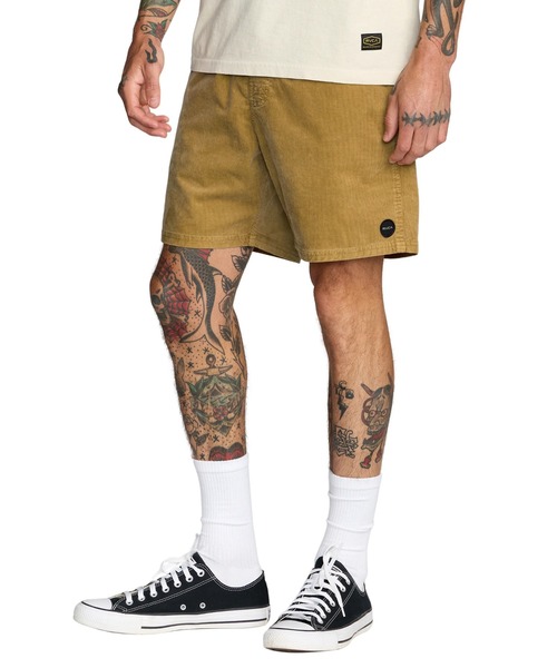 RVCA(ルーカ)の「RVCA メンズ ESCAPE ELASTIC CORD SHORT II ショートパンツ 【2026年春夏モデル】/ルーカウエストゴムコーデュロイショートパンツ(その他パンツ・メンズ・マスタード・X-LARGE/LARGE/MEDIUM/SMALL)」の4枚目の写真