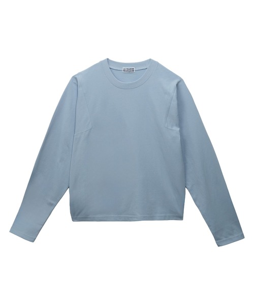 LA MARINE FRANCAISE(マリン フランセーズ)の「スクエアスリーブシャツ(Tシャツ/カットソー・レディース・サックスブルー/ブラック/ホワイト・FREE)」の3枚目の写真