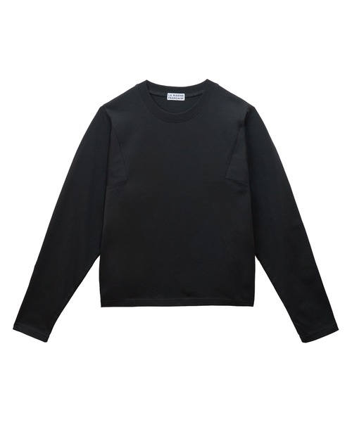 LA MARINE FRANCAISE(マリン フランセーズ)の「スクエアスリーブシャツ(Tシャツ/カットソー・レディース・サックスブルー/ブラック/ホワイト・FREE)」の2枚目の写真
