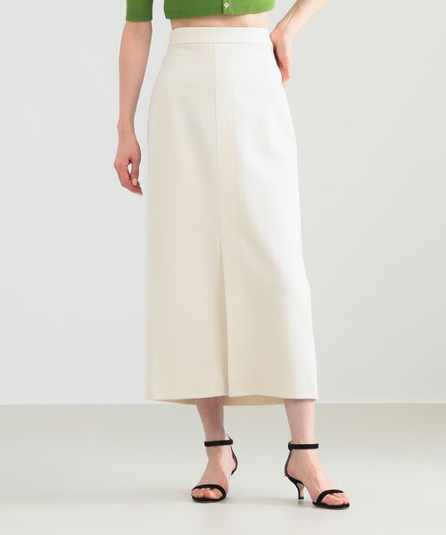 Demi-Luxe BEAMS（デミルクス ビームス）の「ポンチ フロントスリット スカート（スカート・レディース・カーキ/オフホワイト・38/36）」の18枚目の写真