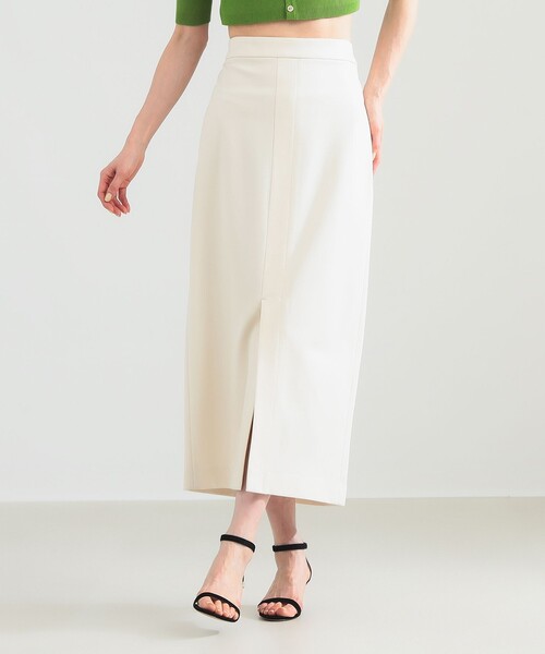 Demi-Luxe BEAMS（デミルクス ビームス）の「ポンチ フロントスリット スカート（スカート・レディース・カーキ/オフホワイト・38/36）」の19枚目の写真
