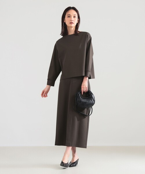 Demi-Luxe BEAMS（デミルクス ビームス）の「ポンチ フロントスリット スカート（スカート・レディース・カーキ/オフホワイト・38/36）」の20枚目の写真