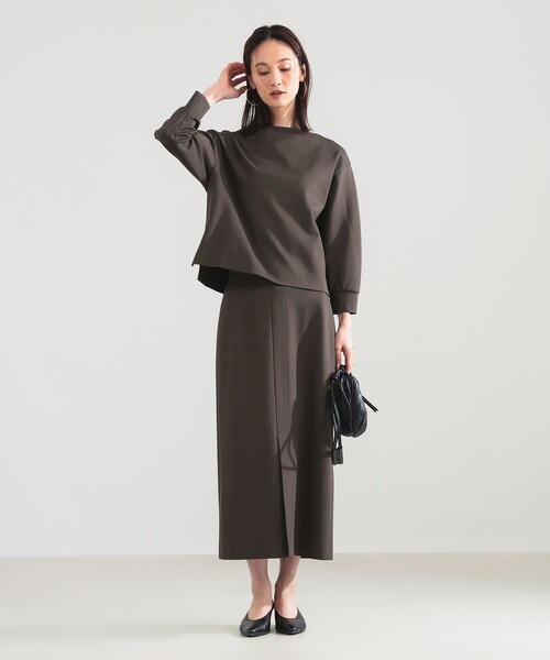 Demi-Luxe BEAMS（デミルクス ビームス）の「ポンチ フロントスリット スカート（スカート・レディース・カーキ/オフホワイト・38/36）」の22枚目の写真