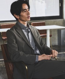 JUNRED（ジュンレッド）の「軽量ナイロンストレッチジャケット/セットアップ対応/接触冷感（スーツジャケット）」