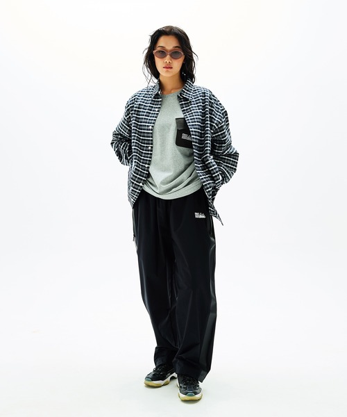 FIRST DOWN（ファーストダウン）の「ポケット ショートスリーブTシャツ（Tシャツ/カットソー・メンズ・杢グレー/ブラック・XL/L/M）」の8枚目の写真