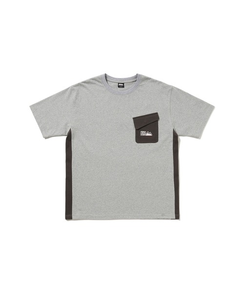 FIRST DOWN（ファーストダウン）の「ポケット ショートスリーブTシャツ（Tシャツ/カットソー・メンズ・杢グレー/ブラック・XL/L/M）」の19枚目の写真
