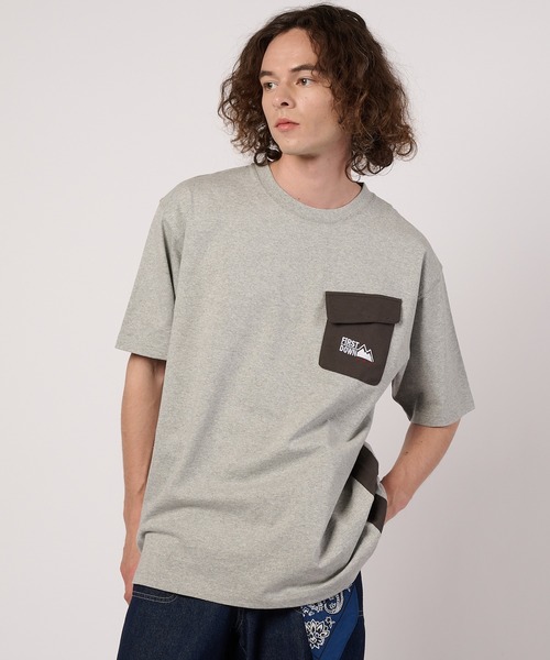 FIRST DOWN（ファーストダウン）の「ポケット ショートスリーブTシャツ（Tシャツ/カットソー・メンズ・杢グレー/ブラック・XL/L/M）」の17枚目の写真
