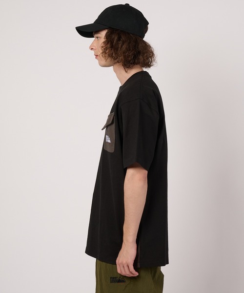 FIRST DOWN（ファーストダウン）の「ポケット ショートスリーブTシャツ（Tシャツ/カットソー・メンズ・杢グレー/ブラック・XL/L/M）」の5枚目の写真