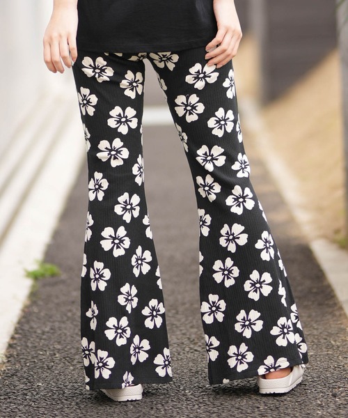 BILLABONG（ビラボン）の「BILLABONG/ビラボン レディース フレアパンツ LAST SUMMER FLARE LEGGING BG013U07 ムラサキスポーツ限定（その他パンツ・レディース・アクア/ブラック・M）」の3枚目の写真