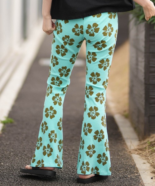 BILLABONG（ビラボン）の「BILLABONG/ビラボン レディース フレアパンツ LAST SUMMER FLARE LEGGING BG013U07 ムラサキスポーツ限定（その他パンツ・レディース・アクア/ブラック・M）」の7枚目の写真