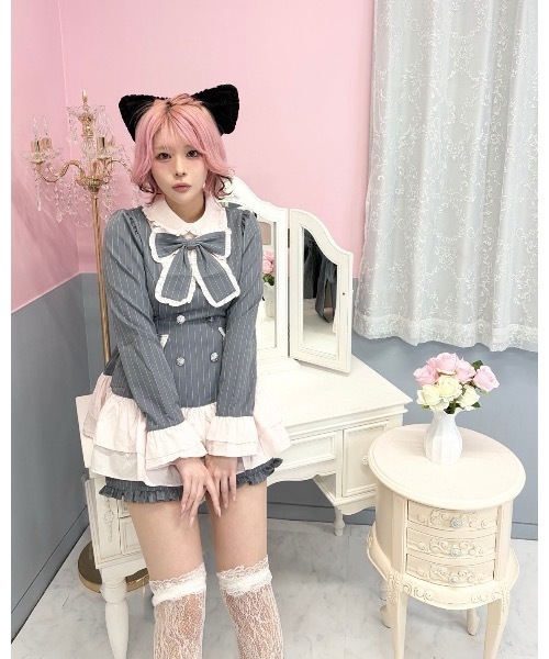 Ank Rouge(アンクルージュ)の「レースのリボンバレッタ(バレッタ/ヘアクリップ・レディース・ホワイト/ブラック・FREE)」の14枚目の写真