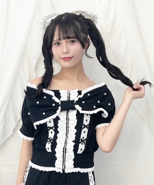 Ank Rouge(アンクルージュ)の「レースのリボンバレッタ(バレッタ/ヘアクリップ・レディース・ホワイト/ブラック・FREE)」の19枚目の写真