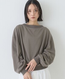 Rouge vif Anna | ポリスパンパフスリーブイージーカットプルオーバー/吸水速乾(Tシャツ/カットソー)